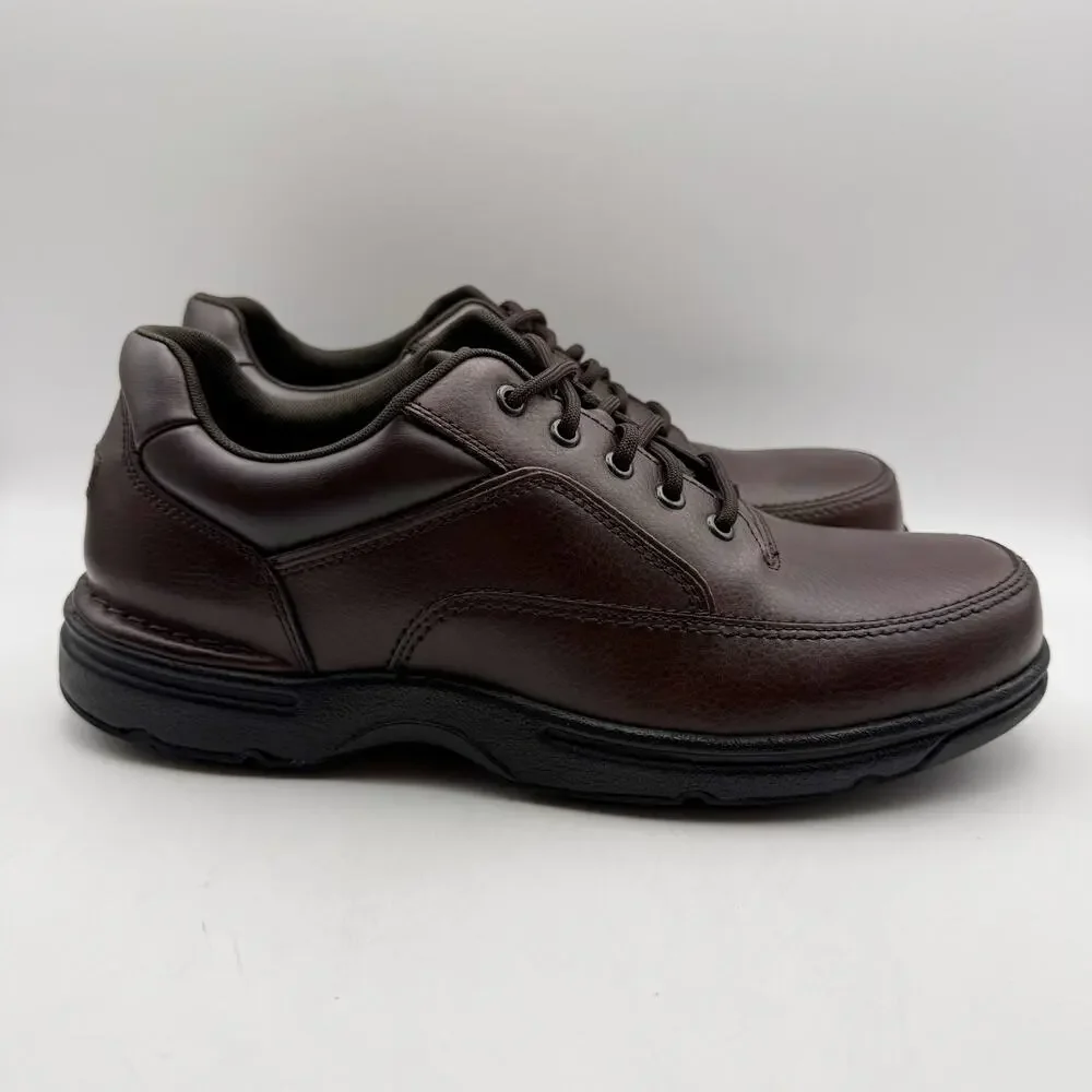 Rockport Mens Eureka Sneakers US 11.5 XWIDE EU 46 Brown Leather EUC